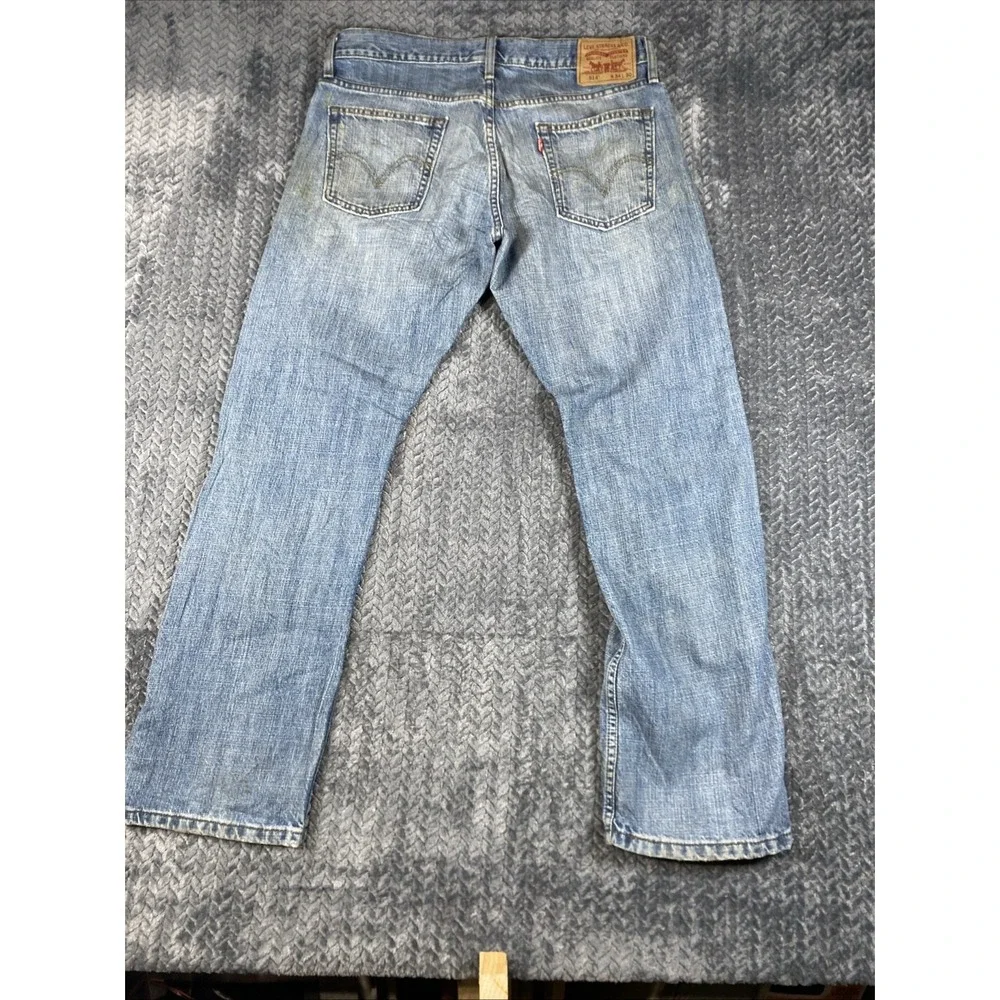 Y2K‎ Levi's 514 Relaxed Straight Fit Jeans W34 L30 Men's Blue Denim Medium Wash